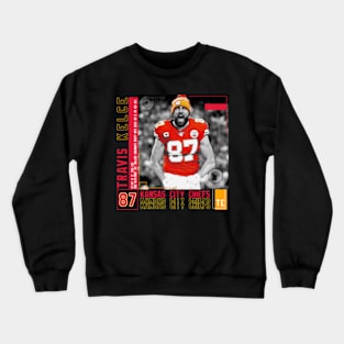 Travis Kelce Paper Poster Crewneck Sweatshirt